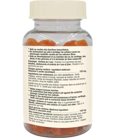 Adrien Gagnon - Sugar Free Vitamin C Gummies 120mg - Orange flavor 60 count - Buy Online on SooperMarket.com