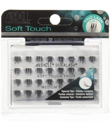 Ardell Soft Touch Trio Individuals Knotted  Medium Black