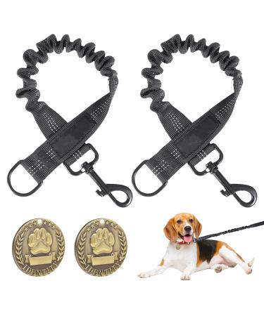 2 pieces of complications free dog leash: healing -free dog leash with 2 pieces of dog brand elasticity reflective dogs leash dog leash adjustable buckling belt dog car dog harnesses