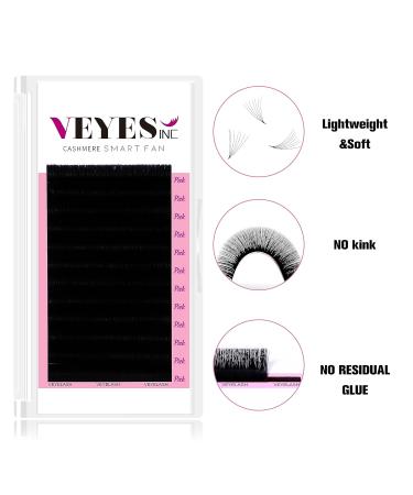 VEYES INC Cashmere Smart Fan Lash Extensions | 0.03/0.05/0.07 C/CC/D Curl | 8-20mm Mixed & Single Length | Super Matte Black Volume Lashes for Lash Techs - Buy Online on SooperMarket.com