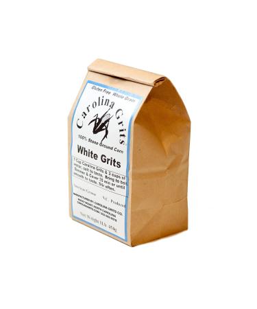 Carolina Grits Company Stone Ground White Grits - 2lbs | Non-GMO, Whole Grain, Gluten-Free - Buy Online on SooperMarket.com