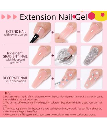 Ur Sugar PolyGel Set - Cat Eye Magnet Poly Extension Gel | 6 Colors 15ml | Pink Glitter Shines in the Dark - Nail Extension Builder Gel - Buy Online on SooperMarket.com