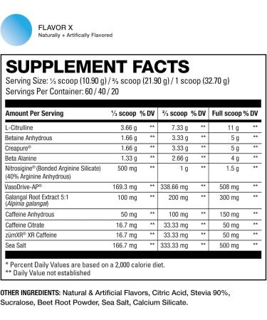 HD MUSCLE PreHD Variant 001 Pre-Workout Powder | Nick Walker Signature Series | High Stim All In One PreWorkout | L-Citrulline Creapure Creatine Beta Alanine Caffeine | 60 Servings (Flavor X) Flavor X 60 Servings - Buy Online on SooperMarket.com