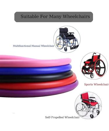 Silicone Wheelchair Push Rim Covers 1 Pair Non-Slip Wheelchair Hand Push Cover Rear Wheel Grips Cover Wheelchair Rear Wheel Cover for Improve Grip and Traction (Color : Blue Size : 24inch) 24inch Blue - Buy Online on SooperMarket.com
