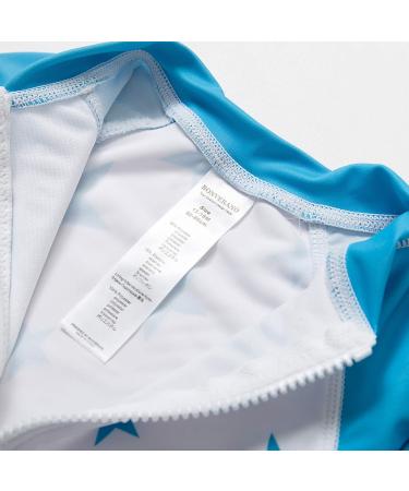 BONVERANO Baby Boys Long-Sleeve Swimsuit with UPF 50+ Sun Protection | Blue Star | 6-9 Months - Buy Online on SooperMarket.com