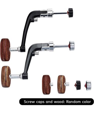 Lixada 3PCS Fishing Reel Power Handle Grip - Non-Slip Foldable Wooden Knob for Spinning Reel - Replacement Grip Parts - Buy Online on SooperMarket.com