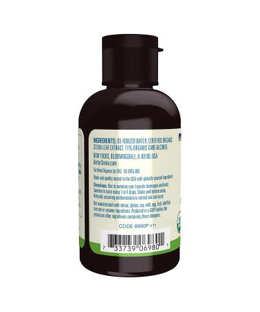 Now Foods Organic Better Stevia Zero-Calorie Liquid Sweetener - 2 fl oz (60 ml) | Natural Sugar Substitute - Buy Online on SooperMarket.com