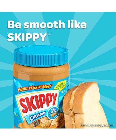 Skippy Creamy Peanut Butter 340g - 91% Peanuts No Palm Oil Extra Smooth Delicious Taste - International Shipping Available - Buy Online on SooperMarket.com