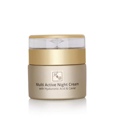 H&B Multi-Active Night Cream Anti-Aging Face Moisturizer for Women Hyaluronic Acid Caviar Extract