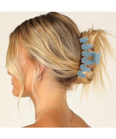 6 PCS Strong Hold Matte Large Claw Hair Clips for Thick Hair - Neutral Non-Slip Hair Accessories for Men and Women - Modern and Cute Hair Clips for All Hairstyles - Buy Online on SooperMarket.com