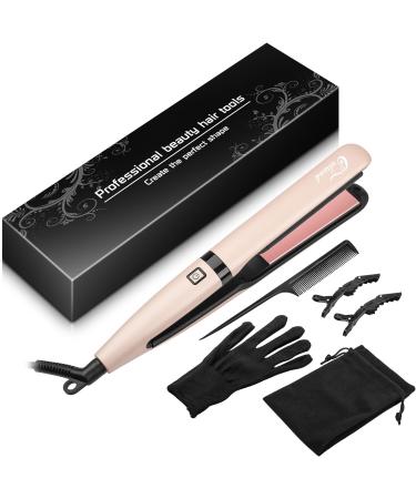 Culwad Smooth Iron Hair Smoothing - 25mm Ceramic Plate Digital Display Dual Voltage Auto Shut-Off - Pink - Buy Online on SooperMarket.com