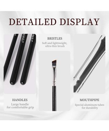 Fine Angle Eyeliner Brush - Precision Makeup Brush for Gel Eye-Liner - Superior Quality Ultra-Fine Synthetic Bristles for Eyebrows Eyes Eyelash - Buy Online on SooperMarket.com
