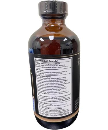 Ethiopian Black Seed Oil Extra Strong 3.6% TQ (Nigella Sativa Kalonji Black Cumin Seed Oil) 100% Cold Pressed Natural Occusing 8X Thymoquinone- Glass Bottle (8.5oz/250ml) - Buy Online on SooperMarket.com