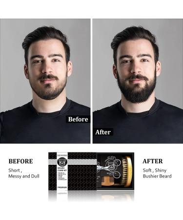 Beard Kit for Men - Beard Care Set with Oil, Balm, Brush, Comb, Scissors & Ebook - Perfect Anniversary Gift for Him - Buy Online on SooperMarket.com