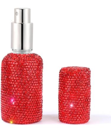 TROONZ Rhinestone Perfume Travel Refillable Bottle | 30ml Portable Spray Atomizer Bottle | Travel Reusable Bottle Container Empty Perfume Spray Bottle For Travel - Buy Online on SooperMarket.com
