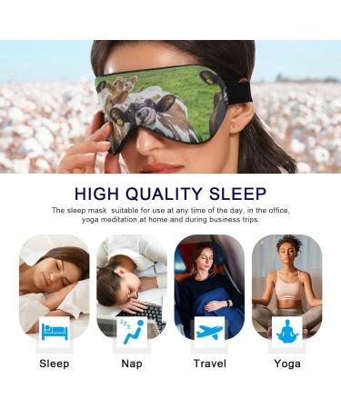 Haskirky Light Blocking Eye Mask - Breathable & Adjustable for Men and Women - Ideal for Travel, Yoga, Meditation, Office, and Deep Sleep - Buy Online on SooperMarket.com