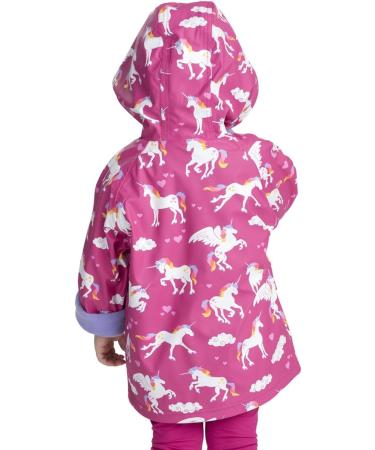 Hatley Girls' Rainbow Unicorns Printed Raincoat - Size 10 Years | Waterproof Jacket for Kids - Buy Online on SooperMarket.com