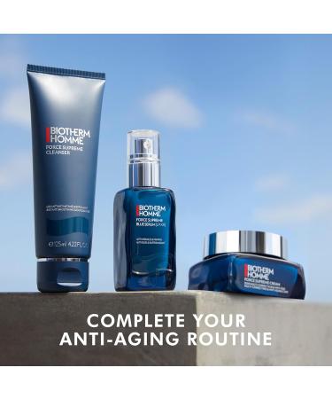 Biotherm Homme Force Supreme Blue Serum Revitalising Anti Ageing Face Serum with Pro-Retinol for Daily Face Care Power Treatment for Men 50 ml - Buy Online on SooperMarket.com
