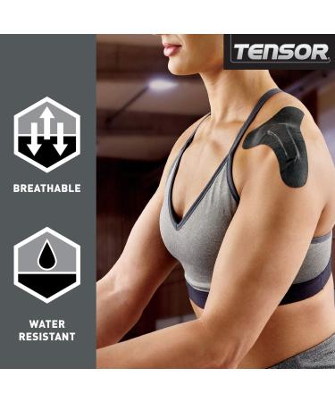 Tensor Kinesiology Shoulder Support Pre-Cut Adhesive Athletic Support Brace Alternative 3 Pack - Buy Online on SooperMarket.com