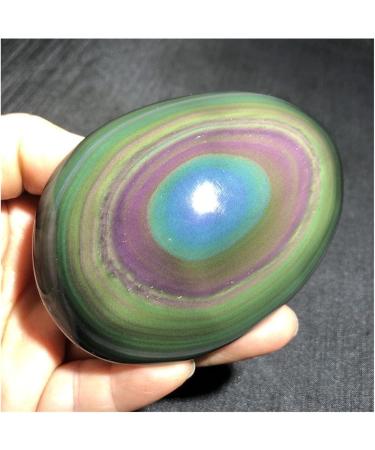 Crystal 4-5cm 1pcs Natural Rainbow Obsidian cat Eye Stones Shape Quartz Crystal Ornament Stone Collection - Buy Online on SooperMarket.com