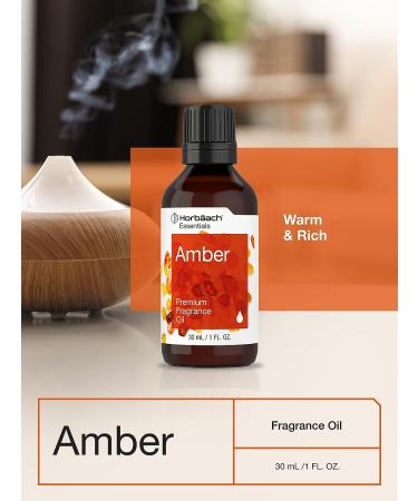 Horbaach Premium Grade Amber Fragrance Oil - 1 fl oz (30ml) - for Diffusers, Candle Making, Soap Making, DIY Projects & More - Buy Online on SooperMarket.com