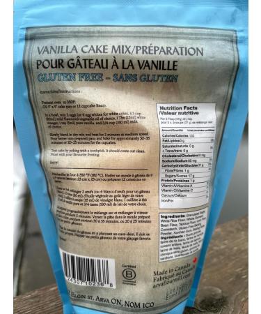Gluten Free Cake Mix Vanilla Cake Mix 465g Makes a 9x9 Cake or 12 Cupcakes 100% GF Mix - Made in Canada by Arva Flour Mills - Buy Online on SooperMarket.com