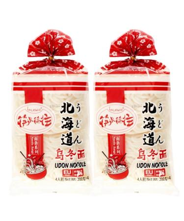 Japanese Style Fresh Udon Noodles for Stir Fry Noodles Soup 800g (Pack of 2 for 8 Servings)