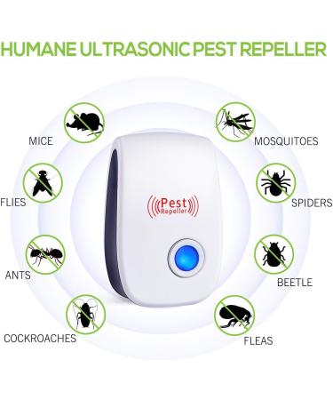 WahooArt Ultrasonic Pest Repeller 6 Pack - Electronic Indoor Plug-In for Insects, Mosquitoes, Mice, Ants, Roaches, Spiders, Bugs, Flies - Non-Toxic Pest Control Solution - Buy Online on SooperMarket.com
