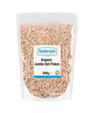 Organic Jumbo Oat Flakes 500g | Certified Organic by Fenbrook Organic