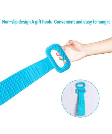 36 inch Extra Long Silicone Back Scrubber for Men and Women - Comfortable & Strong Body Cleaning Shower Brush - Buy Online on SooperMarket.com