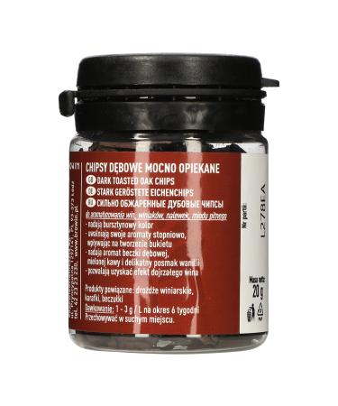 Browin 405000 oak shavings heavily roasted 20 g of flakes fine oak sticks for the flavor of alcohol brown heavily roasted - flakes
