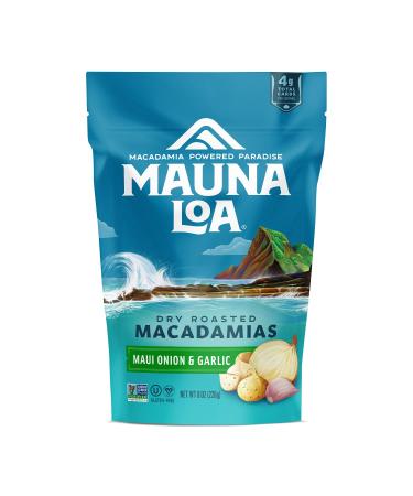 Mauna Loa Dry Roasted Macadamias Maui Onion & Garlic 8 oz (226 g)