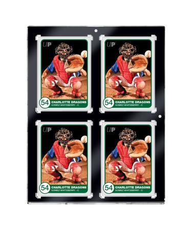 Ultra Pro 35PT 4-Card Black Border UV ONE-Touch Magnetic Holder