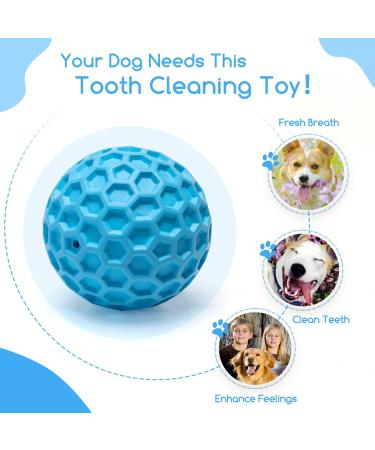 Nobleza Indestructible Dog Ball - 8cm Natural Rubber Squeaky Interactive Toy for Dogs | Robust & Durable - Buy Online on SooperMarket.com