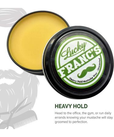 Lucky Franc's Unscented Mustache Wax - Strong Hold Men's Styling Wax - 2 Ounces - Buy Online on SooperMarket.com