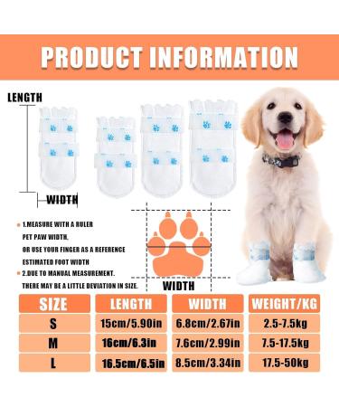 Disposable Dog Socks 20 Pcs Adjustable Disposable Dog Shoes Boots Dirt-Proof Pet Socks Dog Paw Protectors Foot Cover with Self Adhesive Bandage for Outdoor Indoor Walking (Small) - Buy Online on SooperMarket.com