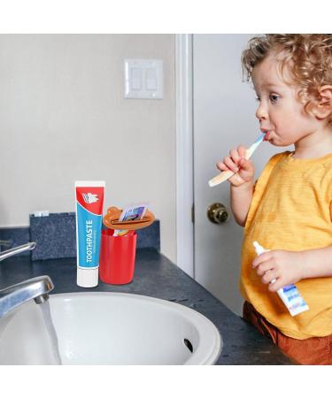 Virtcooy Pet Toothpaste Squeezer | Cartoon Animal Toothpaste Dispenser - Bear Shaped Panda Frog Cute Toothpaste Extruder Bathroom Accessories Ours - Buy Online on SooperMarket.com