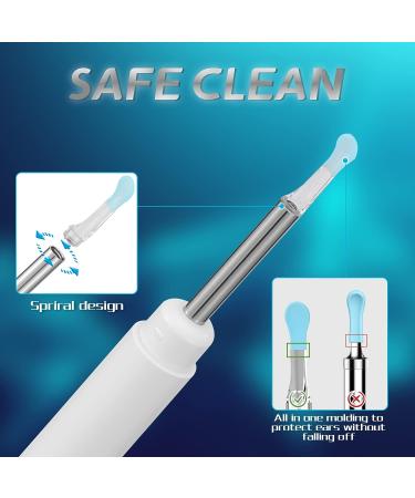 Wireless Earwax Otoscope with Charging Station and 14 Cleaning Tools | 3M High-definition Camera | 3-level LEDs | for iOS & Android - Buy Online on SooperMarket.com
