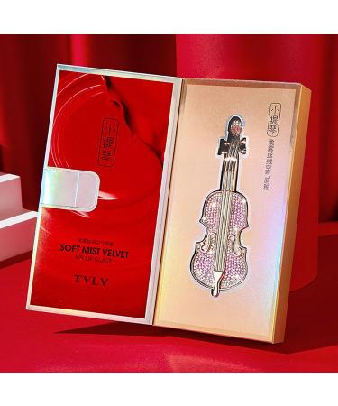 Gireatick Velvety Red Long Lasting Matte Lipstick Waterproof Mist Liquid Lipstick with Unique Violin Design & Gift Box - Buy Online on SooperMarket.com