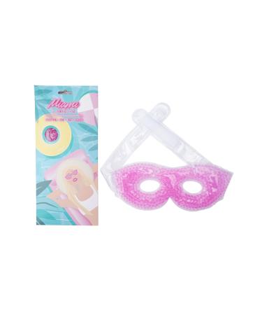 CGB Giftware | Pink Glitter Glamorous Freezable Cold or Hot Glitter Gel Eye Mask | Miami Lights Range | GB04654