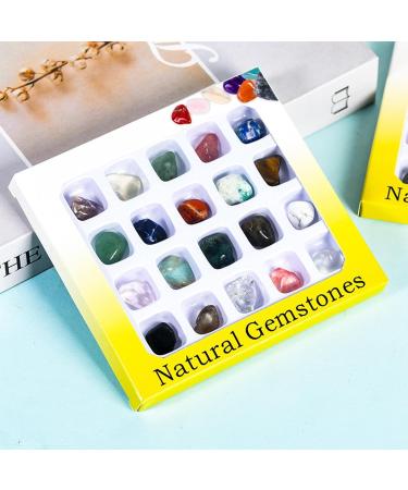 Tumbled Stones and Crystals | Natural Specimen Stones for Meditation - Polished Smooth Collections Decoration for Bedroom Home Bar Cafe and Restaurant - Buy Online on SooperMarket.com