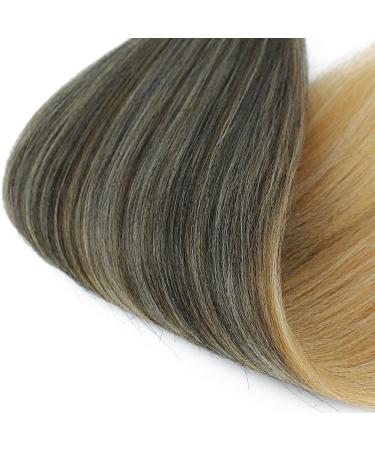 Xusuperb Pre-Stretched Ombre Blonde Braiding Hair - 26 Inch 6 Packs of Soft Yaki-Textured Extensions (T1B/27/613) for Easy Braids | International Shipping - Buy Online on SooperMarket.com