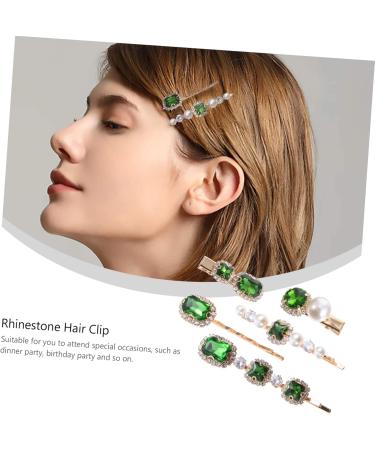 ABOOFAN 3 Sets Crystal Pearl Hair Clip Rhinestone Hair Barrettes Barettes and Hair Clips for Women Crystal Rhinestone Hair Clip Crystal Sparkling Accessories Crystal Mori Department Woman - Buy Online on SooperMarket.com