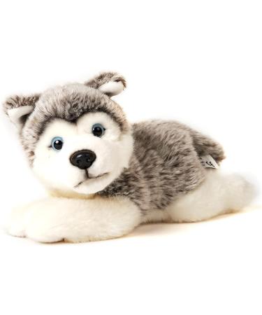 Buy Uni-Toys Husky Puppy Plush Toy - 23 cm Cuddly Grey Dog - International Shipping Available - Buy Online on SooperMarket.com