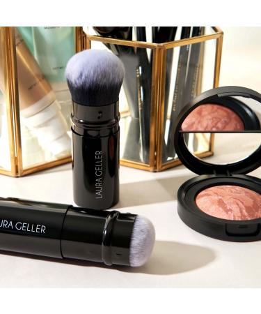 Laura Geller Baked Balance-N-Glow Foundation Set with Retractable Kabuki Brush - Sand Shade - Buy Online on SooperMarket.com
