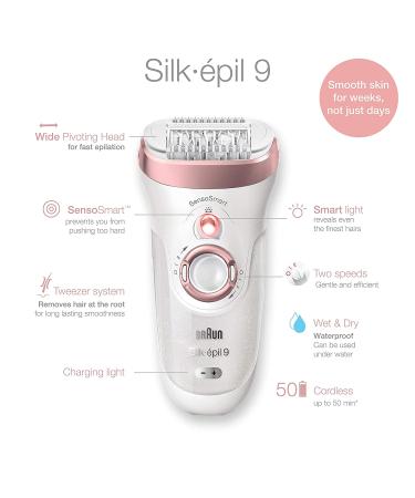 Braun Silk- pil 9-880: 4-in-1 Facial Hair Removal, Shaver, Trimmer & Cleansing Brush Kit - Buy Online on SooperMarket.com
