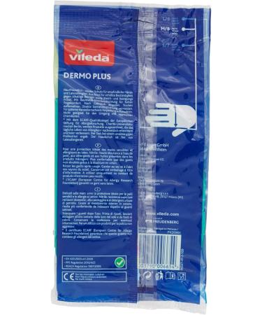 Vileda Dermo Plus Soft & Gentle Latex-Free Rubber Gloves - Size M - 1 Pair | International Shipping Available - Buy Online on SooperMarket.com