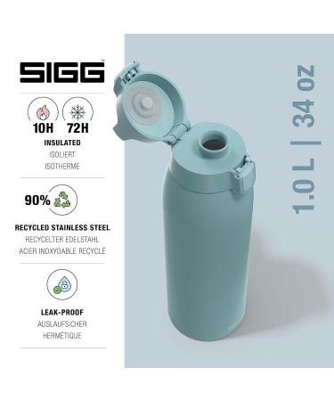 SIGG Isolated Drinking Bottle - Shield Therm 1L Morning Blue | Leak-Proof Dishwasher-Safe BPA-Free Ideal for Carbonated Drinks - Eco-Friendly Design - Buy Online on SooperMarket.com