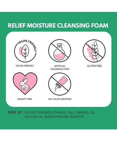 MAKEPREM Safe Me Relief Moisture Cleansing Foam - Hydrating & Gentle Face Wash for Sensitive, Acne-Prone, and Mature Skin - 5.3 Fl Oz - Buy Online on SooperMarket.com