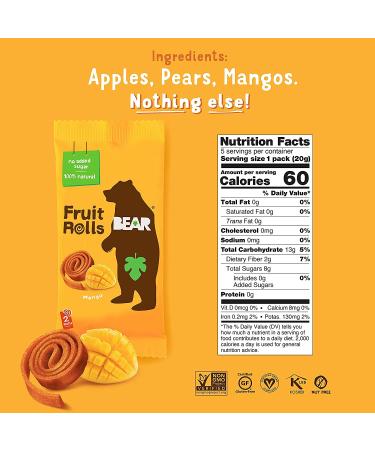 Bear Real Fruit Yoyos Variety Pack (4 Pack) - Sanisco Packaging - Healthy Snack Option - Buy Online on SooperMarket.com